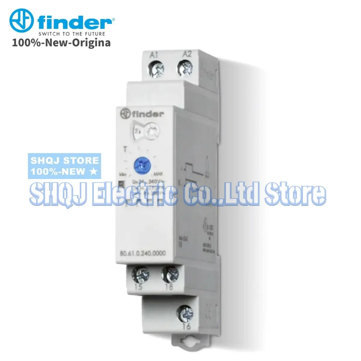 Imagem -03 - Finder-temporizador Modular Relé 100 Novo 12240v ac dc