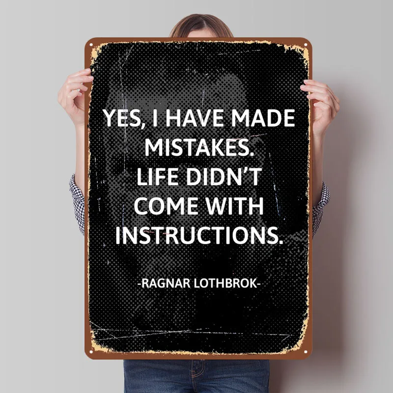 Цитаты Рагнар Лотброк металлические знаки ТВ-шоу плакат фотографии украшение стены гостиная винтажные предметы домашнего декора кофе-бар ретро