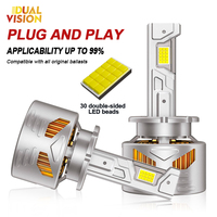 D3S D1S LED Headlight HID D2S D4S D2R D4R Xenon Bulbs 8000000LM 1700W Super Bright 30PCS CSP Car Light Canbus 6000K Turbo Lamp