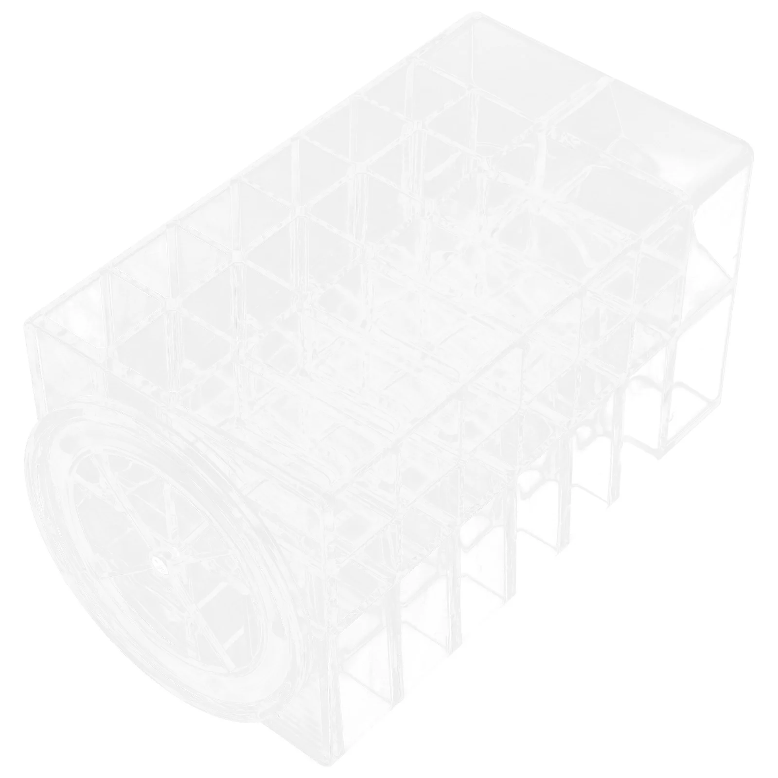 

Transparent Rotating Desktop Lipstick Organizer Large Capacity Acrylic Makeup Storage Box 53 Compartments Lipstick Holder