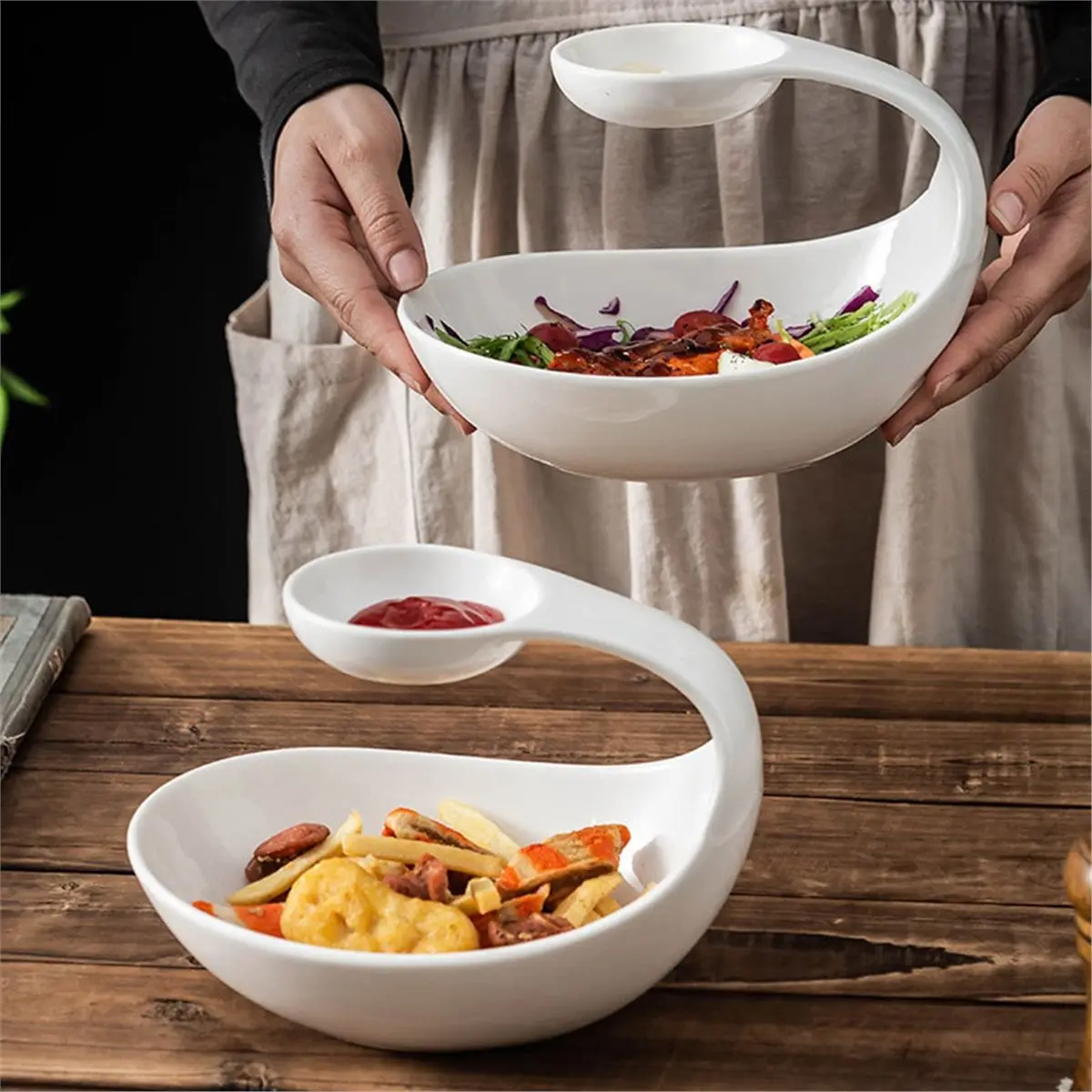 PROFESSIONAL USE Ceramic Beautification, Dessert Plate, Dim Sum Plate, Sushi Plate, Hotel, Molecular Kitchen Display Plate.