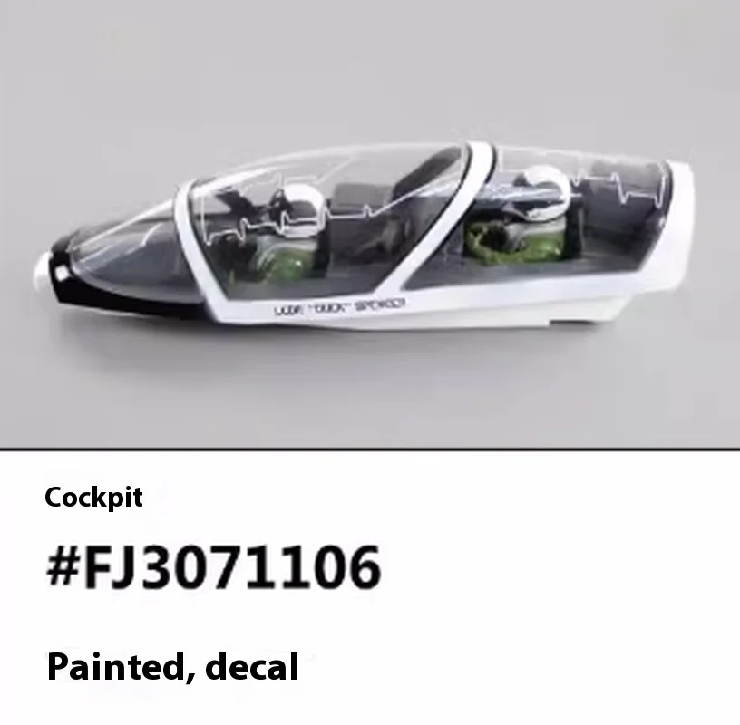 FreFuk90 mm T-45 accessoires, Fuselage, ailes principales, queue plate, queue verticale, couverture antarctique, cockpit, train d'atterrissage, buse de queue