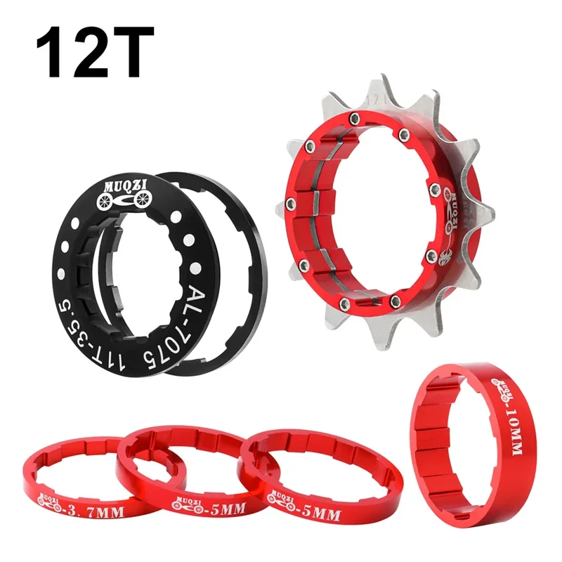 MUQZI Single Speed Conversie Kit Single Speed Cassette Cog 12T 13T 14T 15T 16T 17T MTB Vrijloop Fiets Tandwiel