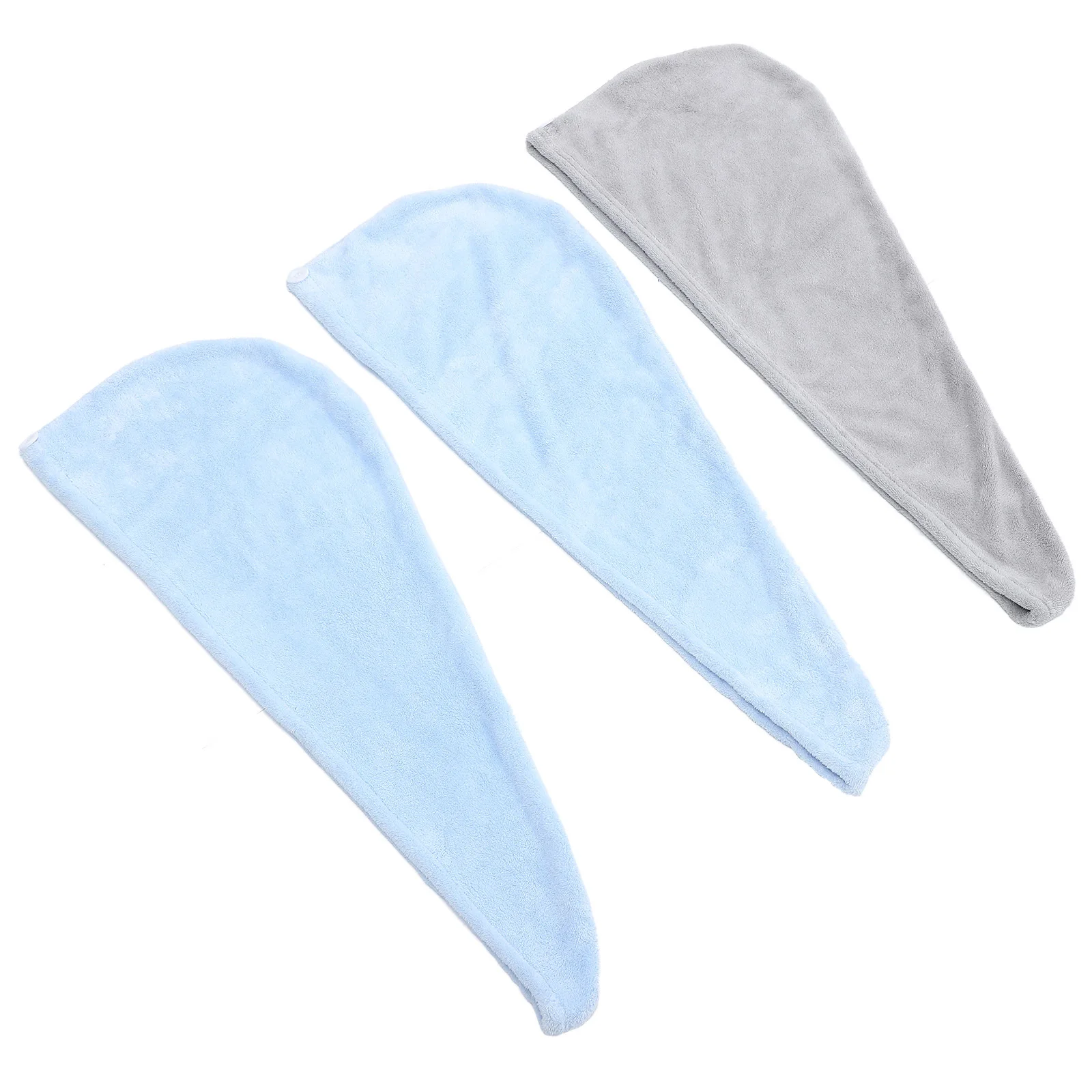 3 قطعة مناشف الشعر المرنة التجفيف السريع التفاف قبعة المحمولة لجميع أنواع الشعر منشفة تجفيف الشعر منشفة استحمام عرض الإمدادات #6