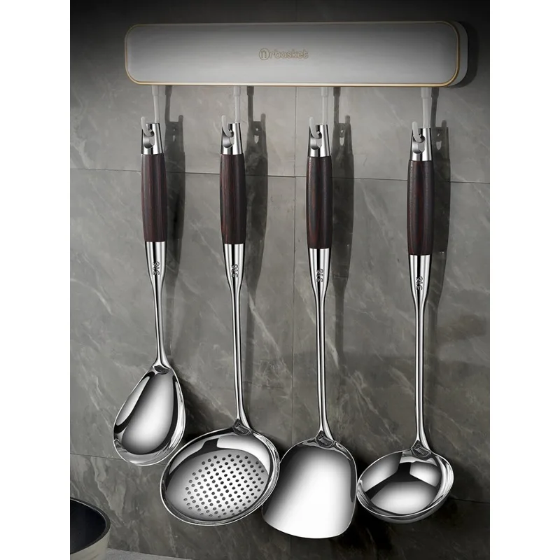 316 stainless steel spatula set, cooking spatula, kitchen utensils, household spoon, long handle spoon colander