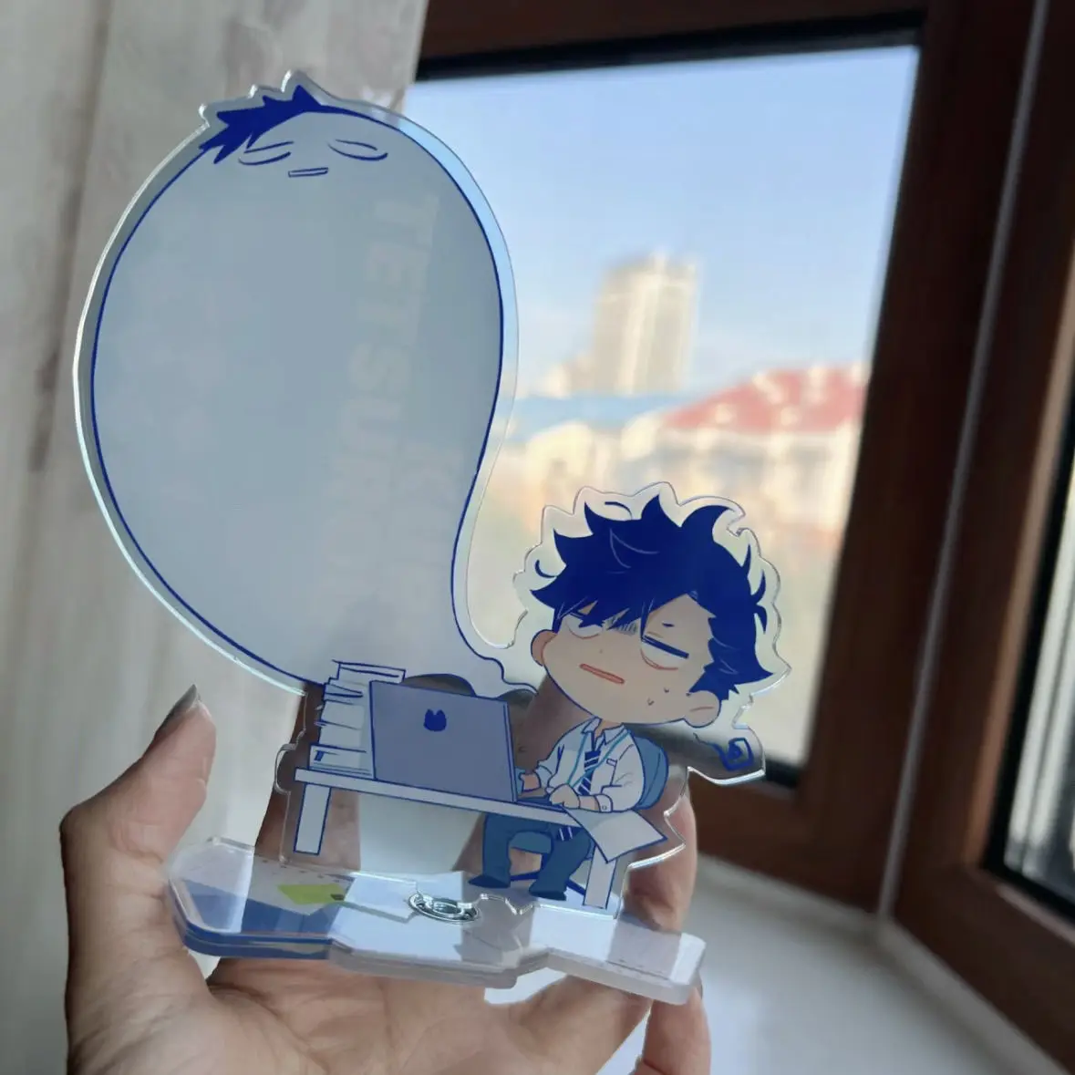 New Tetsurou Kuroo Acrylic Stand Figure Haikyuu!! Anime Peripheral Cute Delicate Desktop Ornament Can Write Originality Gift