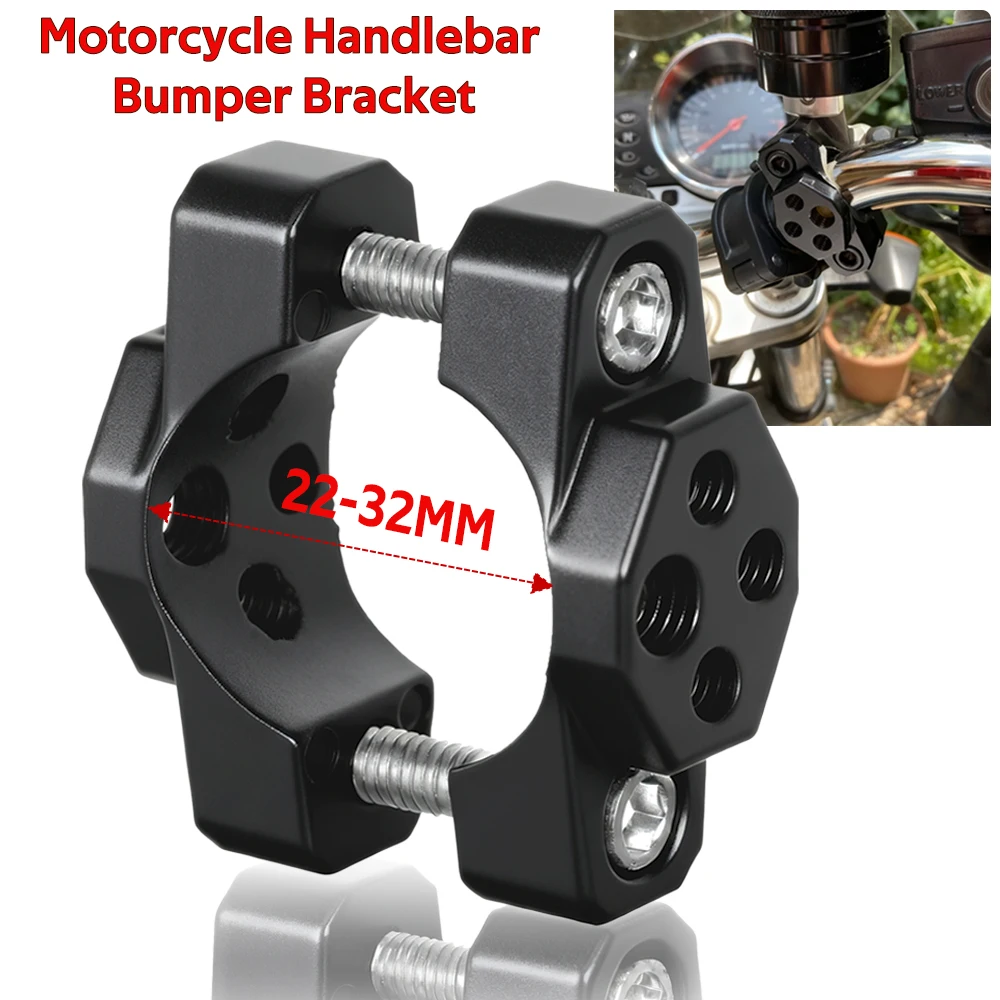 Motorcycle Spotlight Clamp Bracket Handlebar Bumper Mount Clamp For LED Auxiliary Fog Light Motorbike Modification Accessories