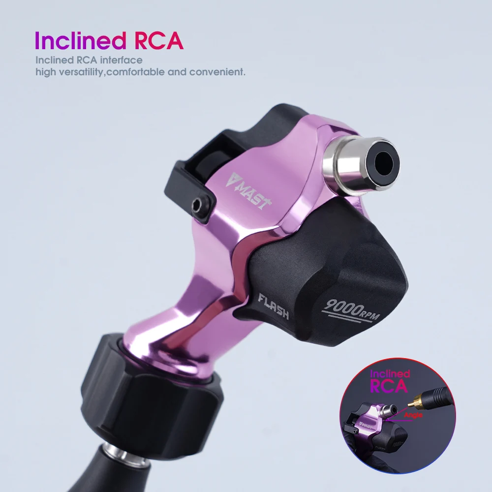 الصاري فلاش الوشم آلة دوارة Coreless موتور القلم بطانة شادر RCA الحبل لوازم الوشم