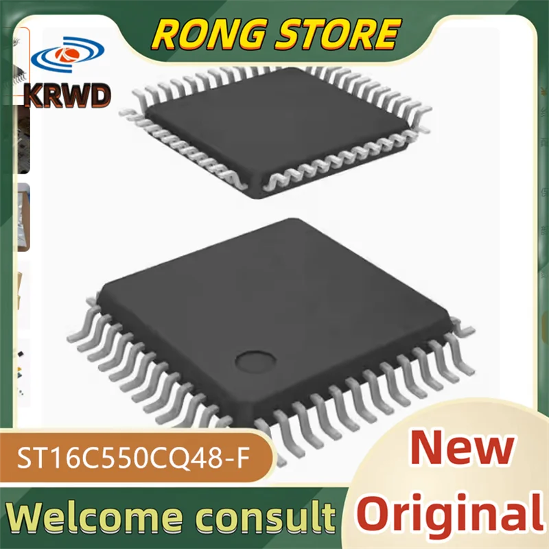 

2 шт. новые и оригинальные ST16C550CQ48-F ST16C550CQ48 ST16C550CQ QFP48