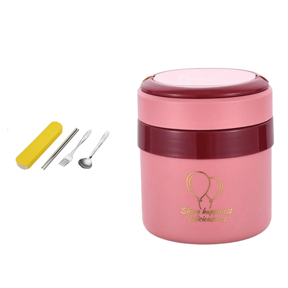 

Термальный ланч-бокс большой емкости 1,5 л, ручное герметичное изолированное ведро, термостойкая банка для домашнего еды, офисный работник