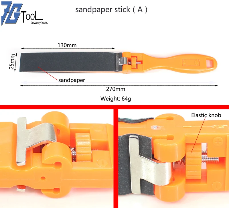 7gtool البلاستيك الصنفرة حاكم الصنفرة مصقول قضيب أدوات تلميع المجوهرات جلخ التلميع أداة الملحقات