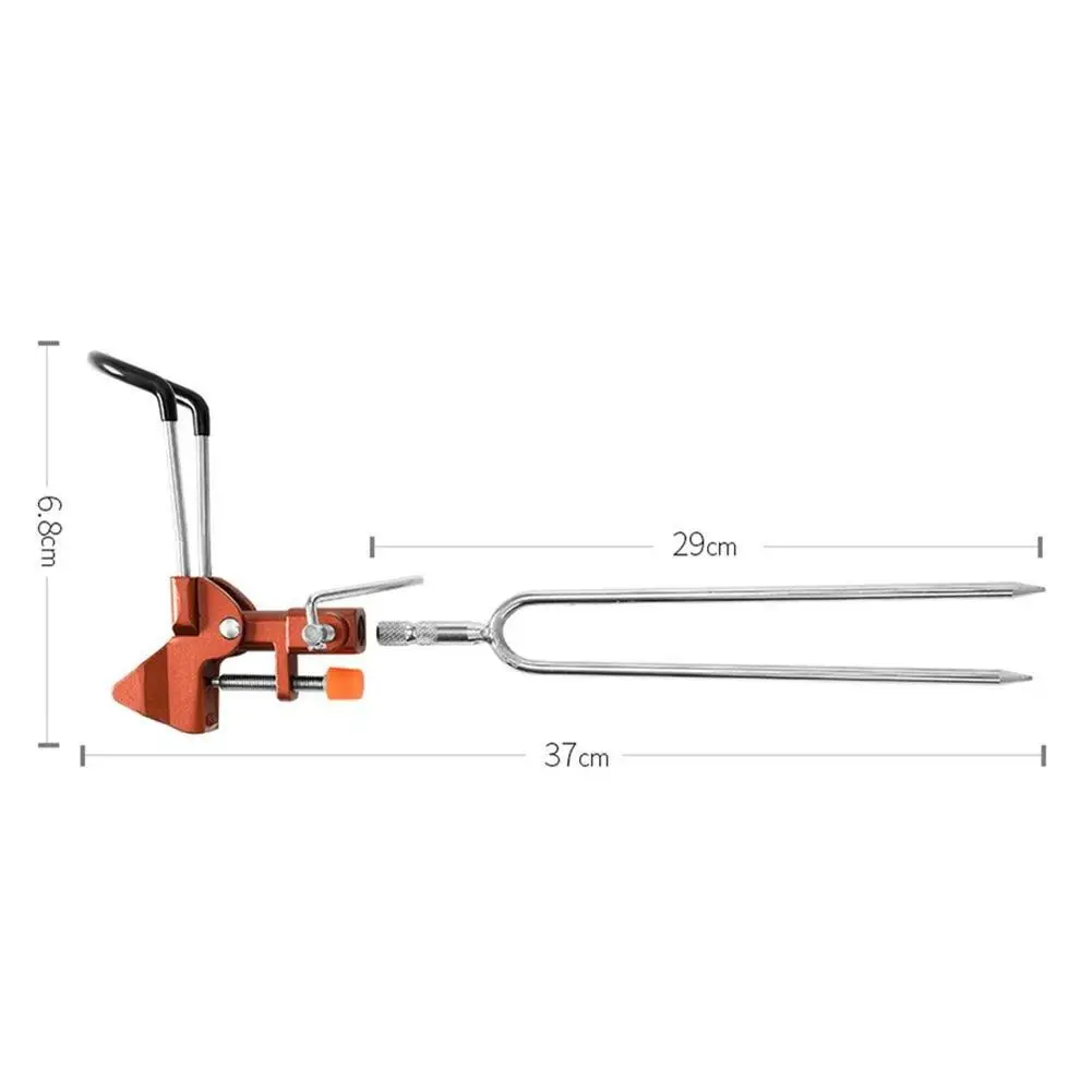 Ângulo ajustável Pesca Rod Stand, Metal Handle, suporte telescópico, Handle Rod, suporte