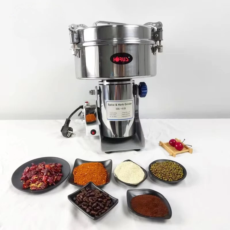 Electric Fast Grinding Corn Cereal Electric Ginger Garlic Nut Seed Grinding Grinder Machine