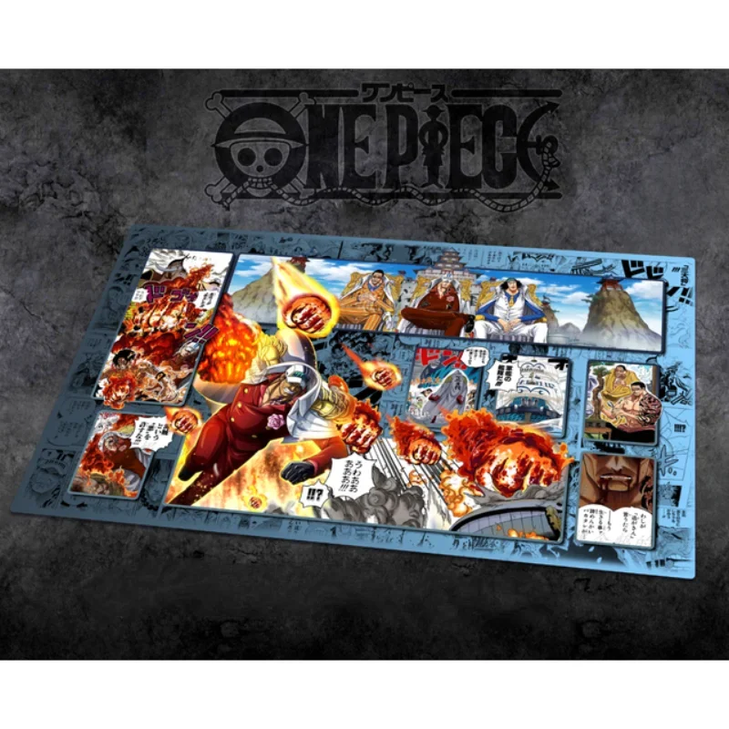 Anime One Piece OPCG Dedicated GAME Card PlayMat Battle Against Luffy Law Perona Robin Sakazuki Comic Book Series Toys 60 * 35cm