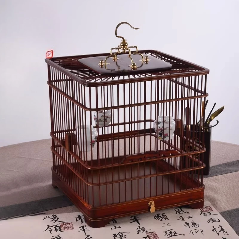 

Luxury Bird Cages Hammock Wooden Goldfinch Parrot Things Bird Cages Pedestal Supplies Cockatiel Jaula Para Canarios Pet Supplies