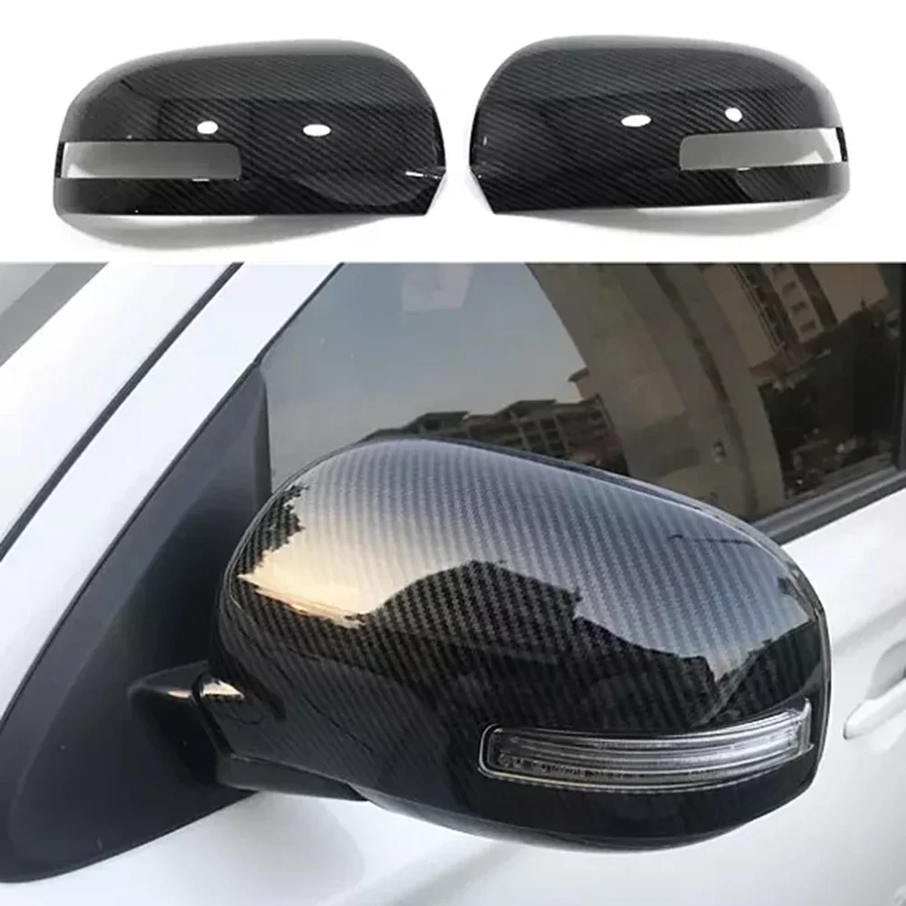 2szt Lusterko wsteczne z włókna węglowego do Mitsubishi Outlander 2013 2014 2015 2016 2017 2018 2019 2020 — zdjęcie 4