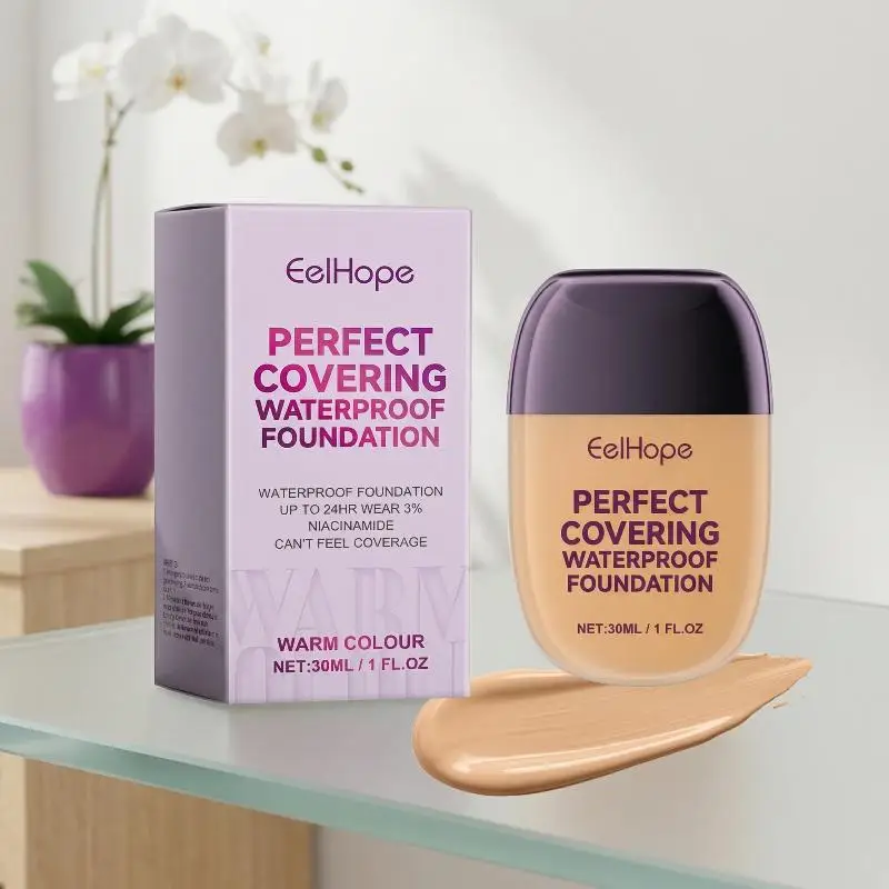 Full Coverage Breathable Foundation Lightweight Refreshing Moisturizing Concealer  for Summer Vacations