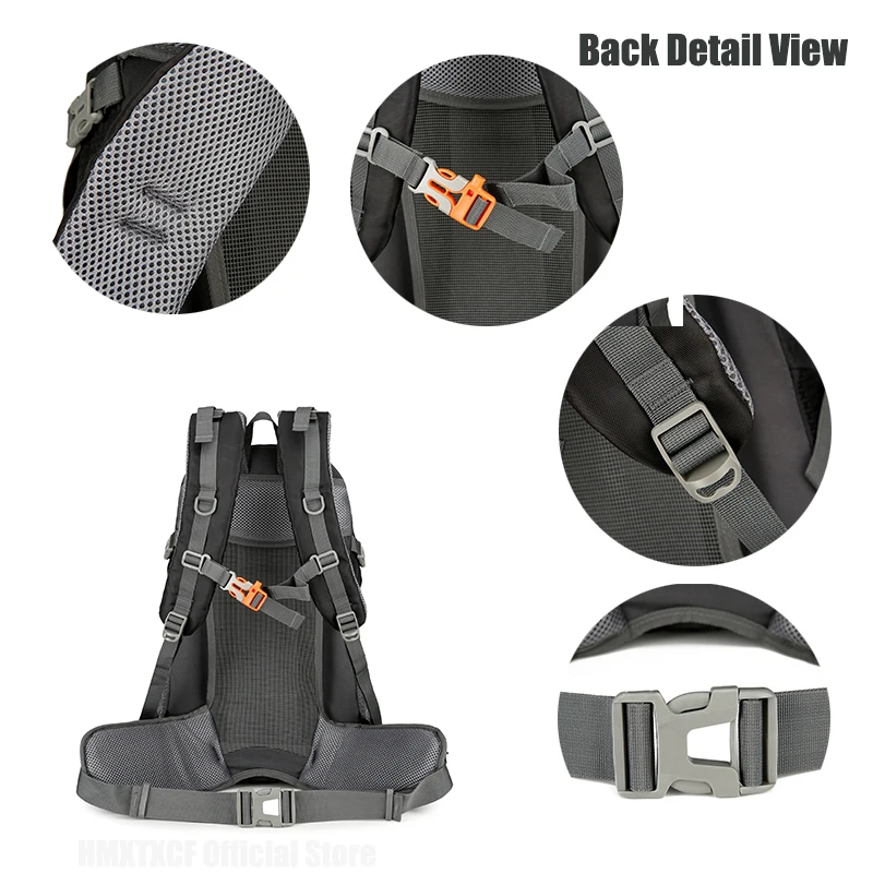 المشي لمسافات طويلة تخزين على ظهره قوي 40 لتر حقيبة السفر التكتيكية على ظهره الرحلات على ظهره تسلق الجبال المشي لمسافات طويلة التخييم على ظهره #5