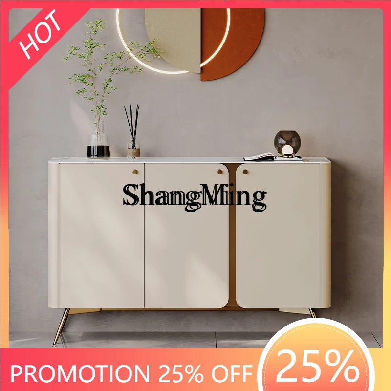 

SM new light luxury rock slab mystery cabinet small apartment modern simple home entry household dining cabinet