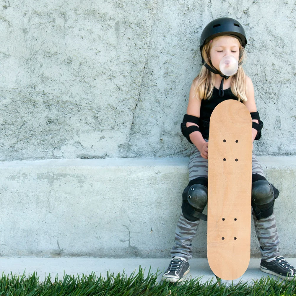 Skate para iniciantes crianças em branco diy fornecimento crianças brinquedo esportivo brinquedos interativos ao ar livre