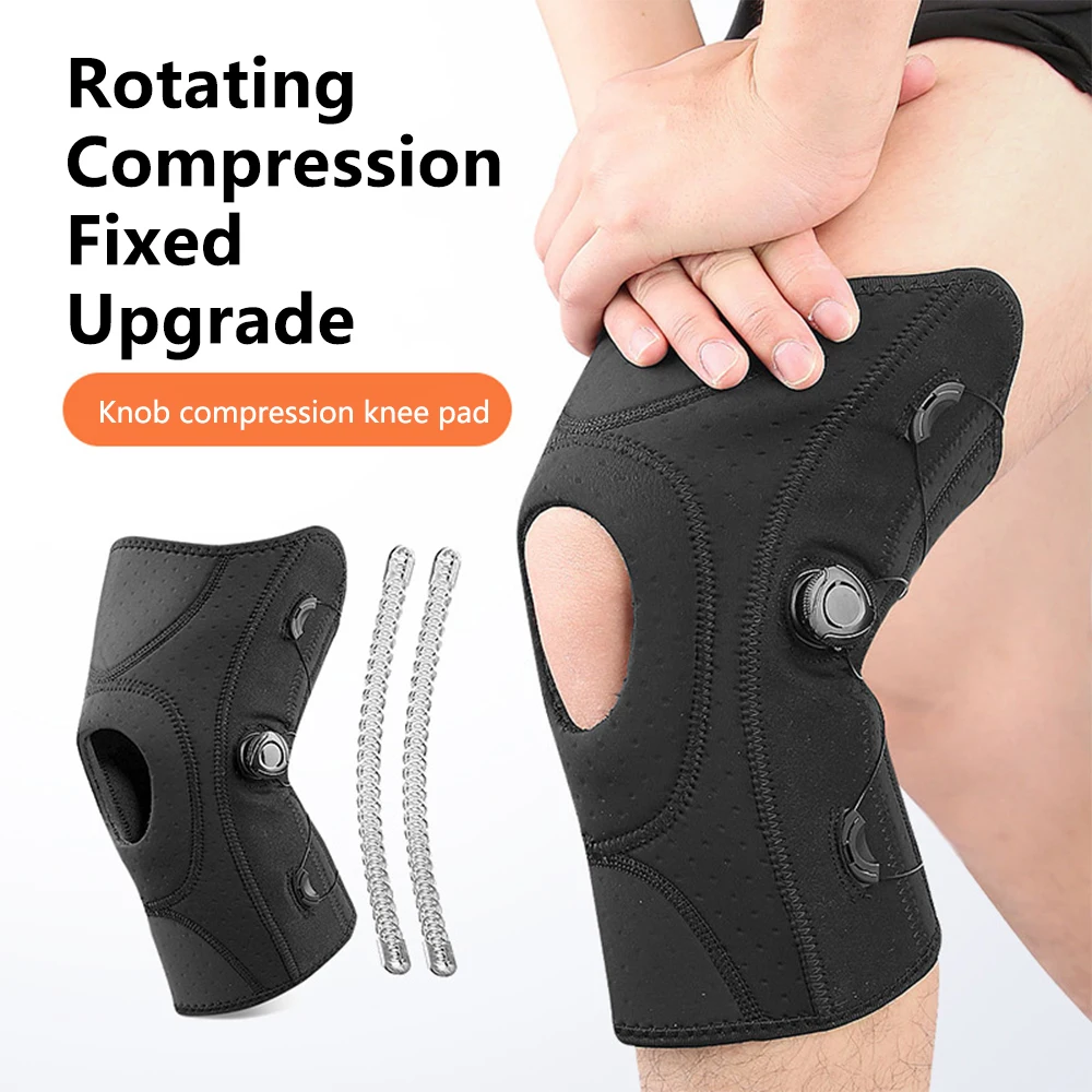 

1Pcs Adjustable Knee Pads Knee Support Brace Fitness Protector Work Gear Pressurized Elastic Relief Joint Pain Kneepad