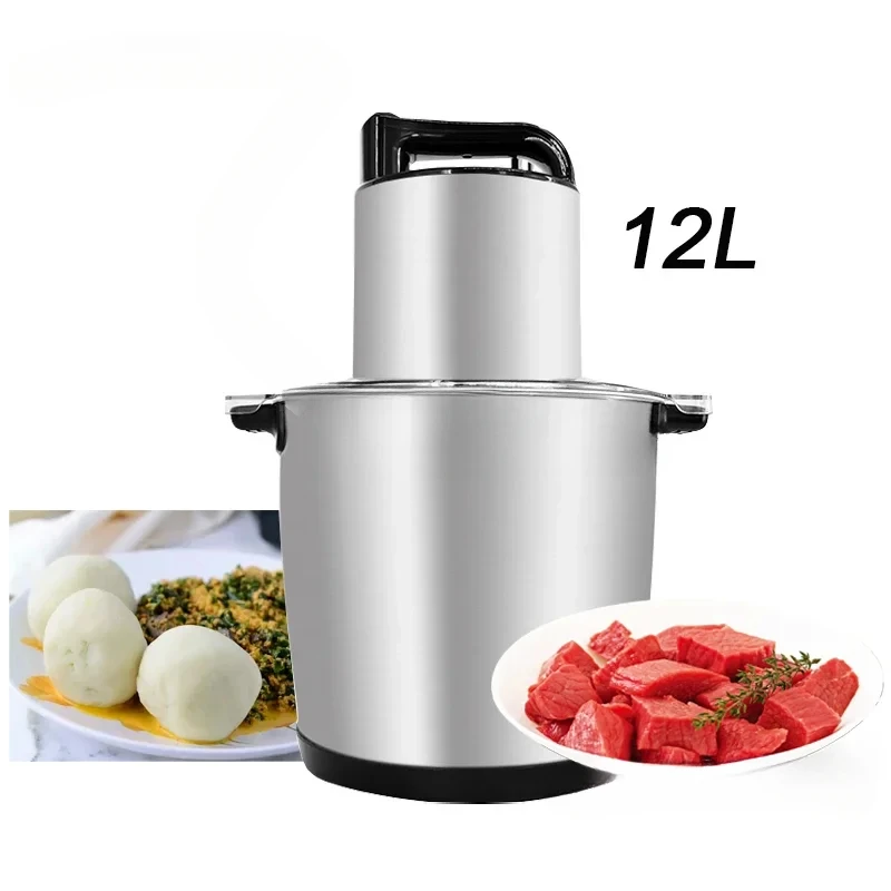 Large Capacity 12L Metal Fufu Machine Household Kitchen Food Mixer Vegetable Fufu Fruit Mixer