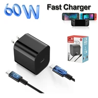 Cargador rápido UE/EE. UU. para Nintendo Switch 2, enchufe de consola, adaptador de CA, carga tipo C, fuente de alimentación USB, cargador de pared para accesorios NS