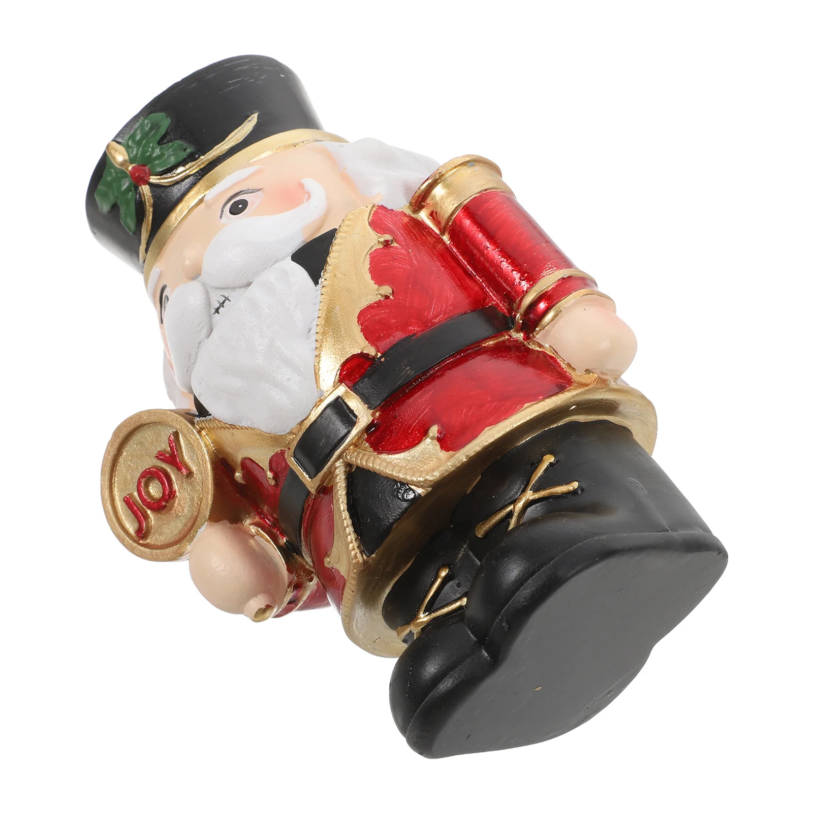 

Nutcracker Holder Ornament Home Decor Resin Soldier Model Christmas Tall Candlestick Black Holders Decorative