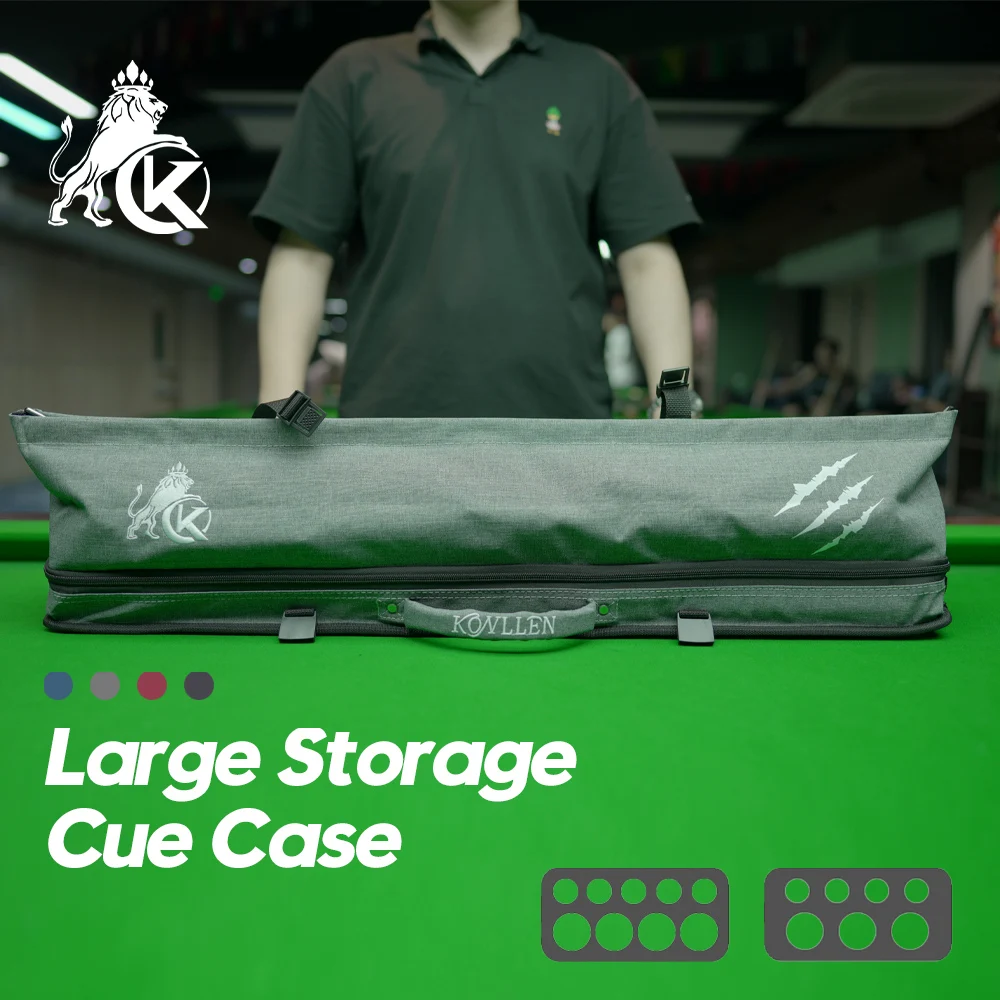 

KONLLEN Cue Case 1/2 Billiard 7/9 Holes 3x4 4x5 Soft Bag High Capacity Cue Case Pool Cue Case Convenient Billiards Accessories