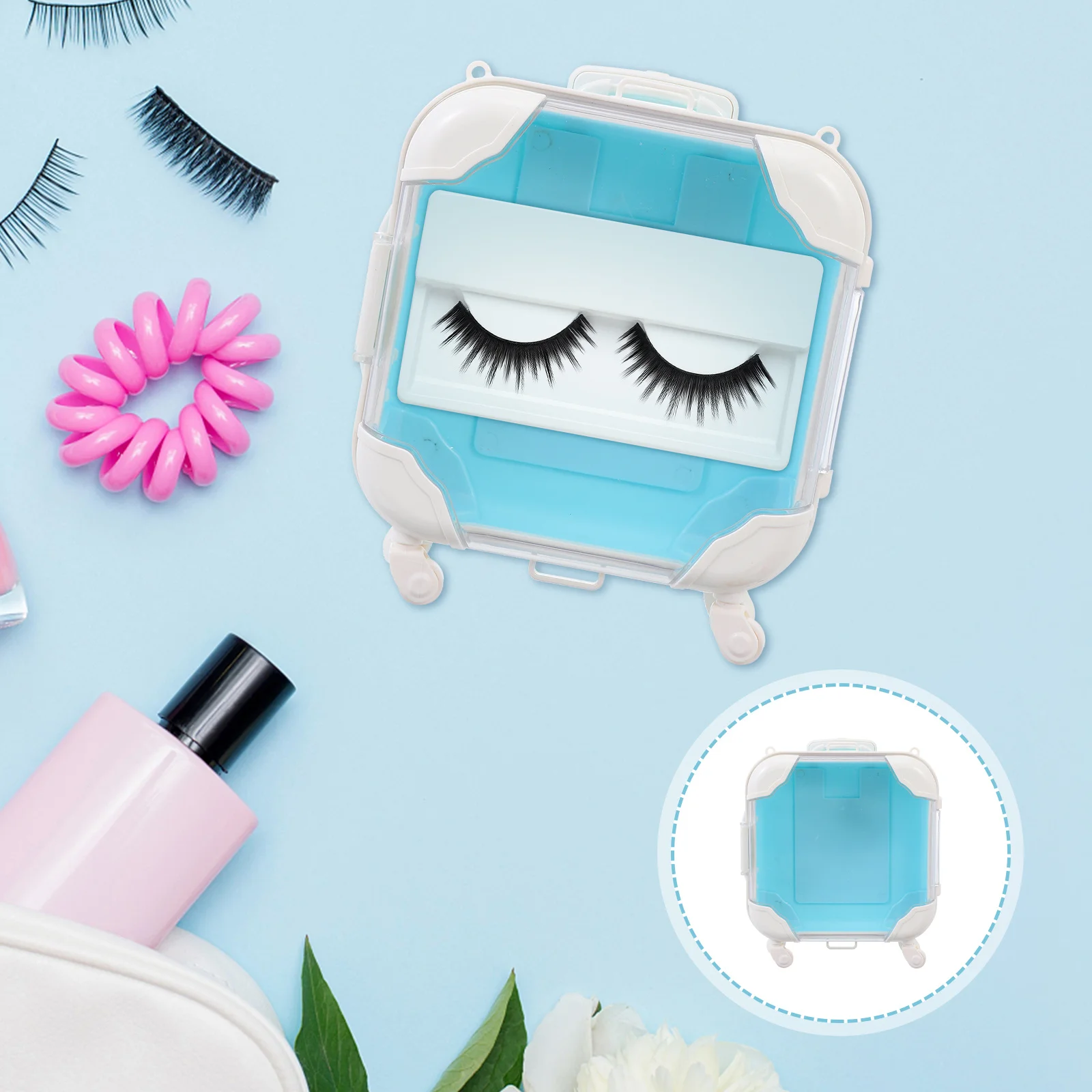 

1Pcs False Eyelash Holder Stylish Eyelash Wrapping Case Useful Household Organizer for Storing Fake Eyelashes Portable Elegant