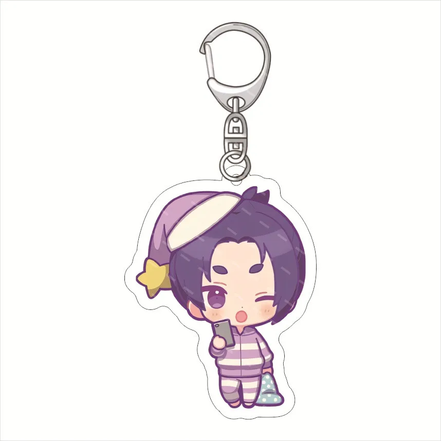 سلسلة مفاتيح أكريليك بقفل أزرق أنيمي ، ملحقات الحلي ، ديكور مكتب متدلي ، لوحة موديل حامل ، عرض أشكال ، أطفال #3