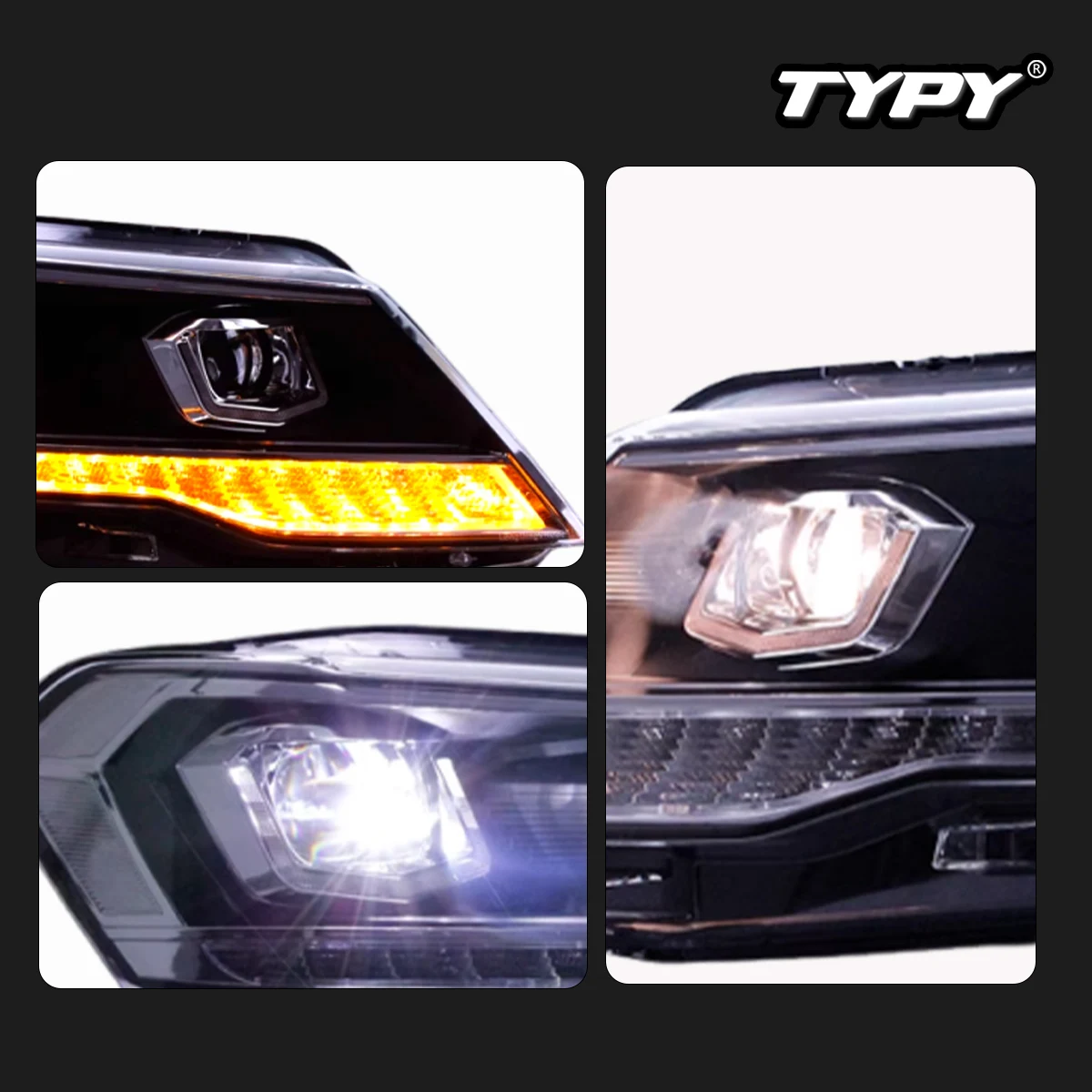 

TYPY Dynamic Signal Head Lamp Automotive Accessories Upgrade Modified New LED For VWJetta Headlight 2017-2019