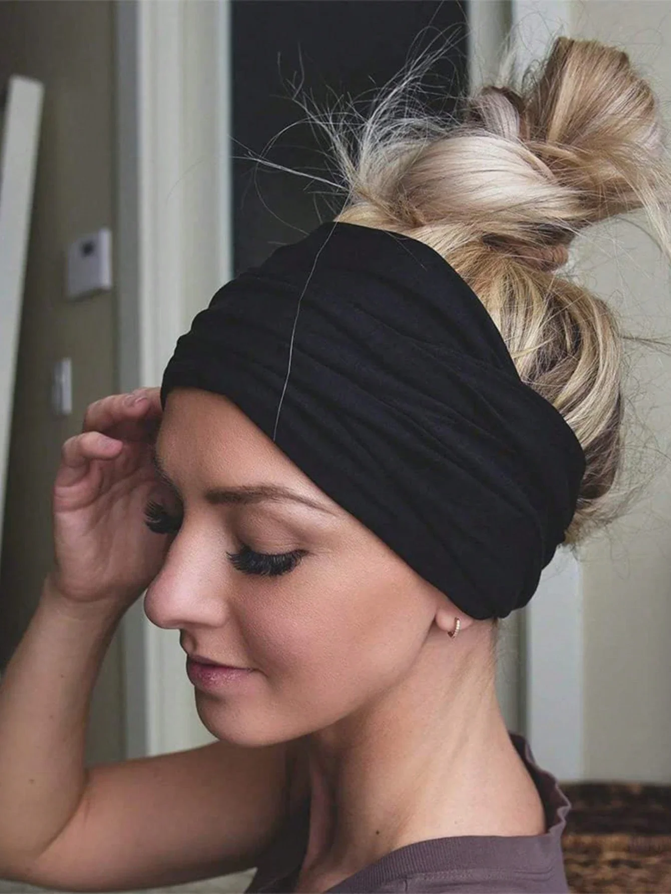 

2 Packs Women's Leopard Headbands Vintage Bandana Boho Headbands Kink Elastic Hair Accessories, 2 Packs Fashion Headbands