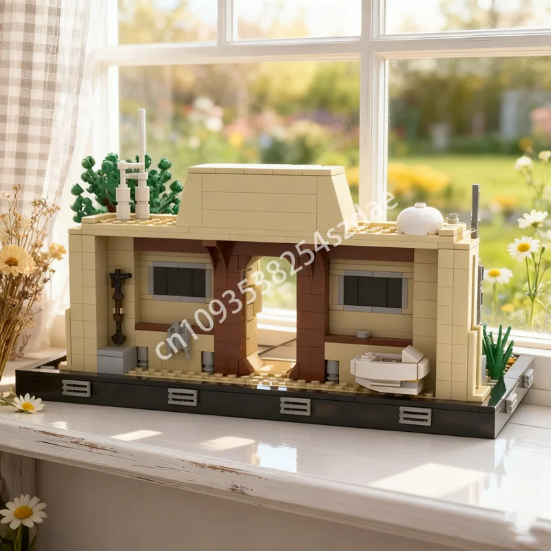 

720 шт. MOC Din Nearro Homestead диорама звезда боевая модель строительные блоки DIY идея образовательная игрушка кирпич рождественские подарки на день рождения