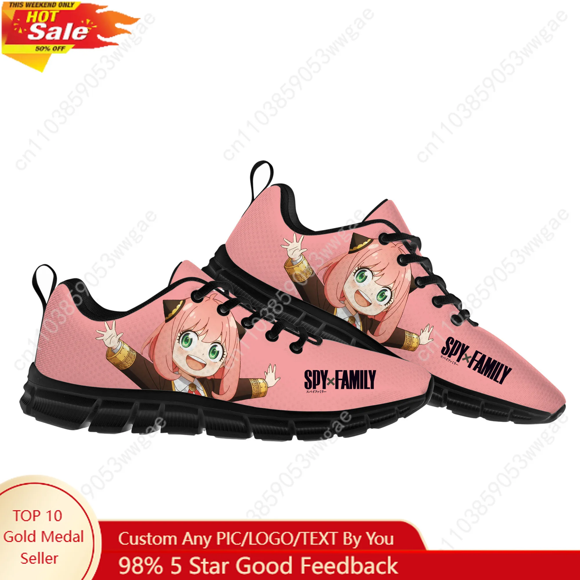 

Кроссовки Spy×Family, мужские и женские подростковые детские спортивные туфли по индивидуальному заказу, повседневная обувь по индивидуальному заказу, обувь высокого качества с героями мультфильмов