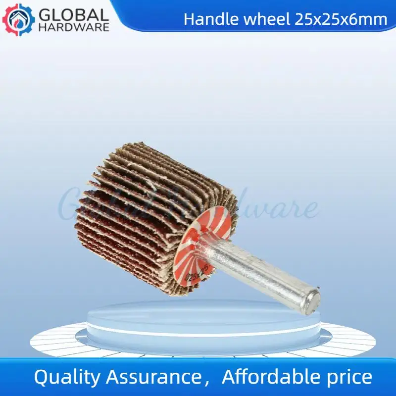 

1 шт., 25 мм, шлифовальный лепестковый круг, абразивный шлифовальный круг, наждачная бумага, 6 мм, хвостовик, полировальный лепестковый диск, абразивный инструмент