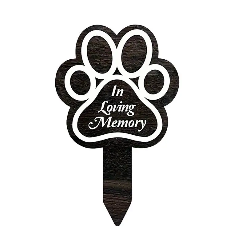 Huisdier Memorial Graves Markers Hond Begraafplaats Tuin Staak Memorial Yard Decoraties Huisdier Verlies Sympathie Plaques Hond Klauw Ontwerp Tuin