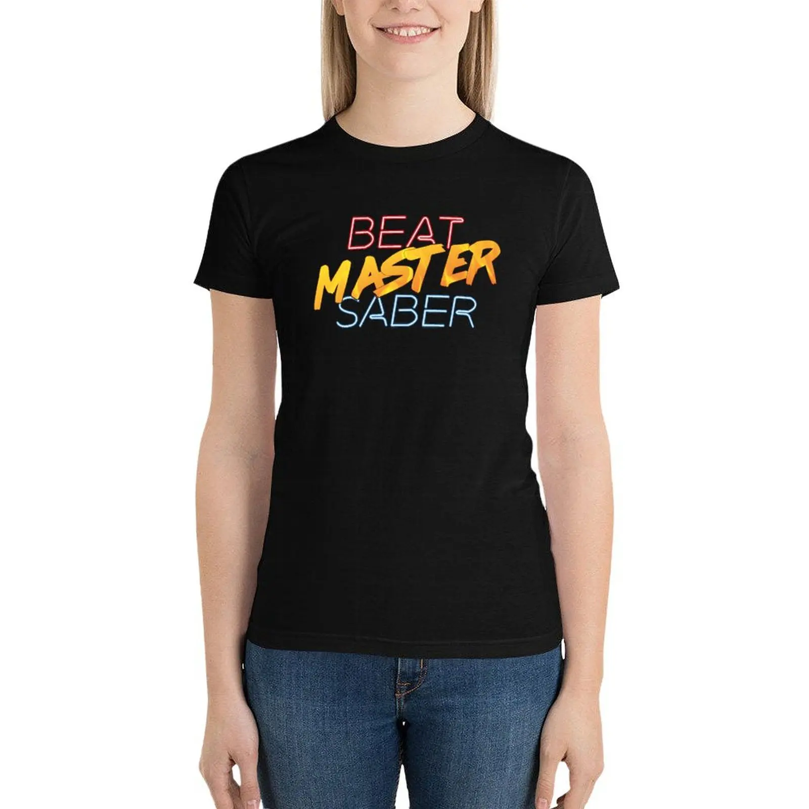 

Beat Saber Master VR T-Shirt aesthetic clothes tops Blouse summer clothes luxury designer clothing Women