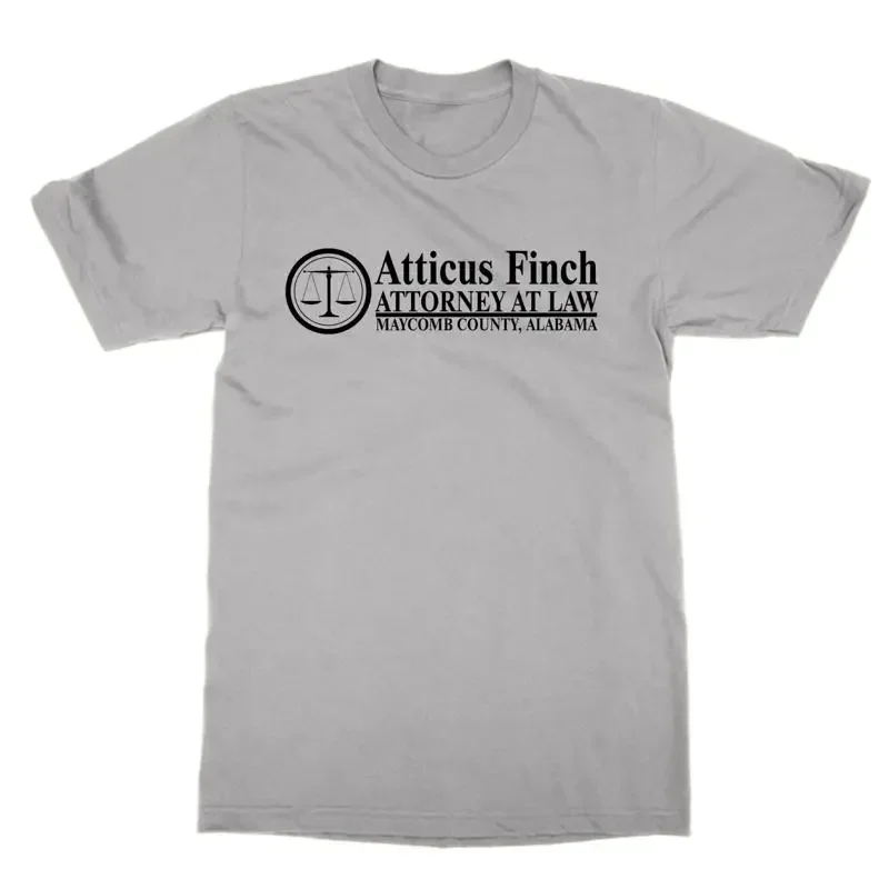T-shirt Atticus Finch Attorney at Law To Kill a Mockingbird, t-shirt de littérature haut de gamme