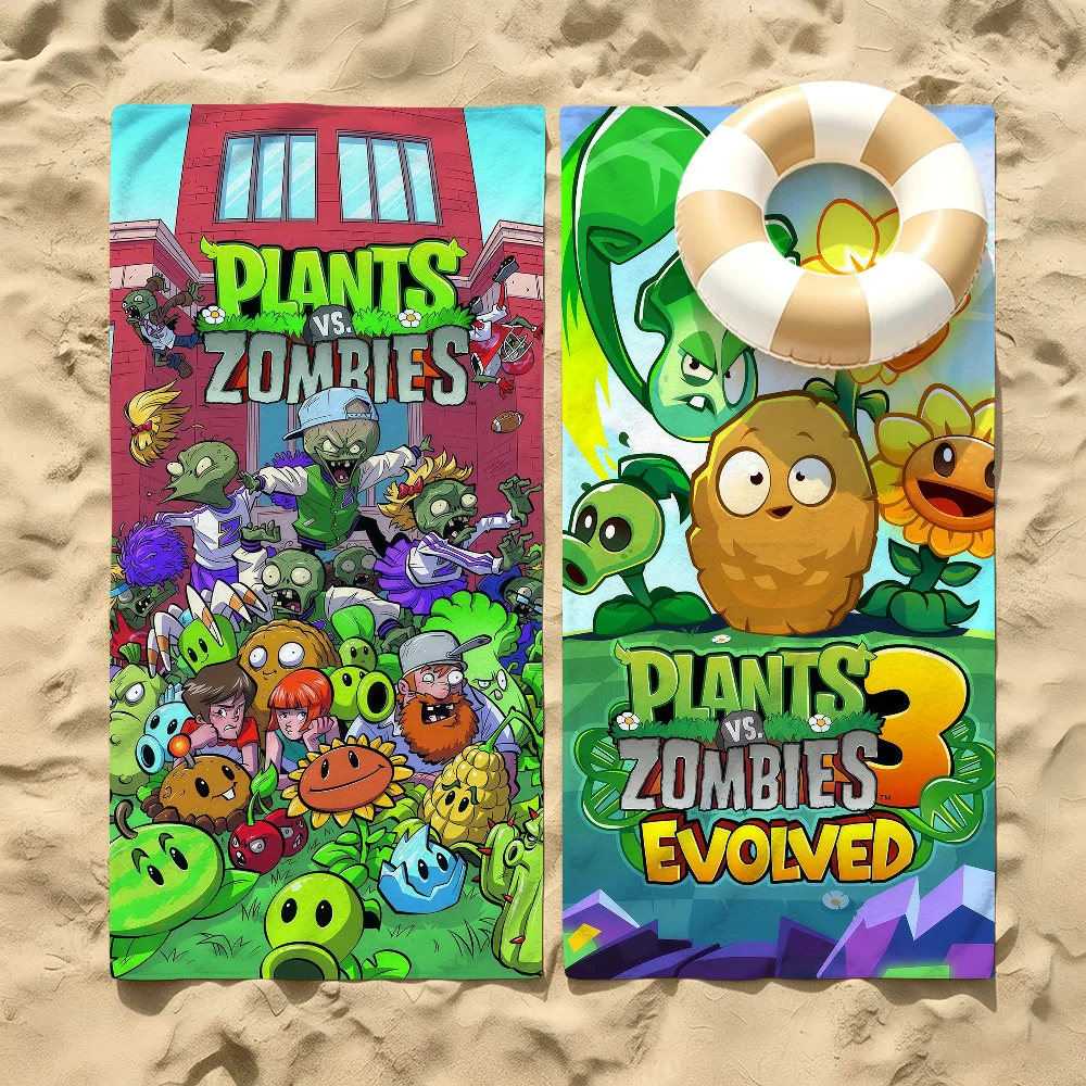 Game P-Plants Vs Z-Zombies Strategy Towel For Beaches Yoga Studios Gyms Hot Springs Swimming Pools And Picnics