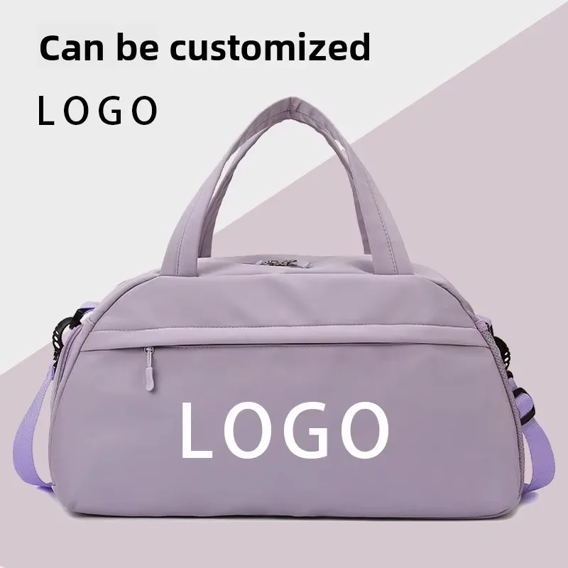 Lightweight Travel Duffel Bag Large Capacity Sports Gym Waterproof Wet and Dry Split Training Shoulder Strap Unisex Zipper