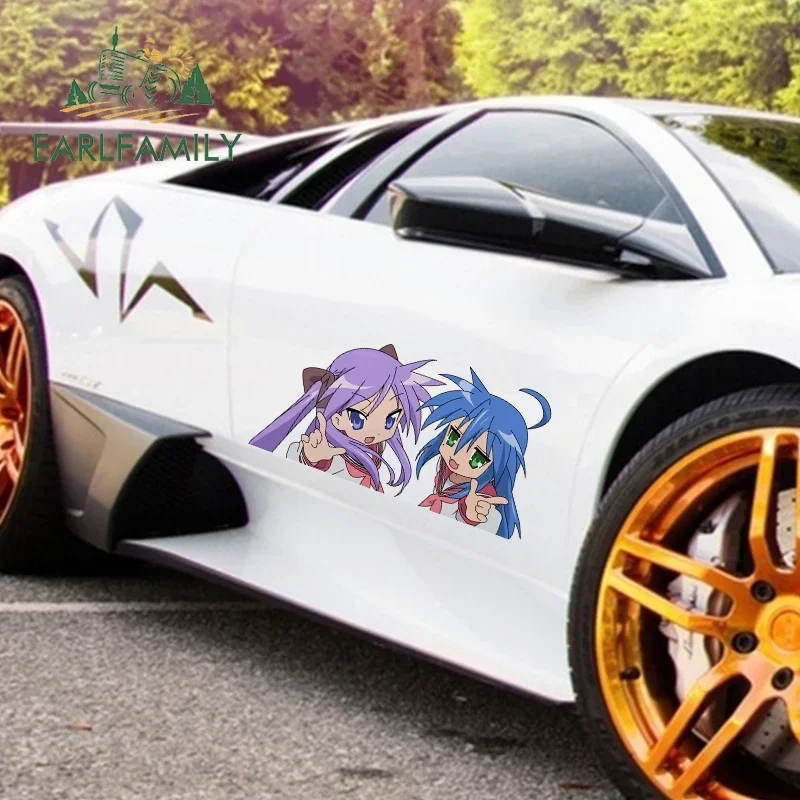 

EARLFAMILY 43 см X 22,2 см Izumi Konata водонепроницаемые автомобильные наклейки автомобильные аксессуары наклейка мотоцикл JDM RV окклюзия царапины