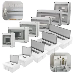 Outdoor Waterdichte Elektrische Verdeelkast ABS Plastic Junction Wire Box 4/5/6/8/9/12/18/21/24 Manieren MCB Box