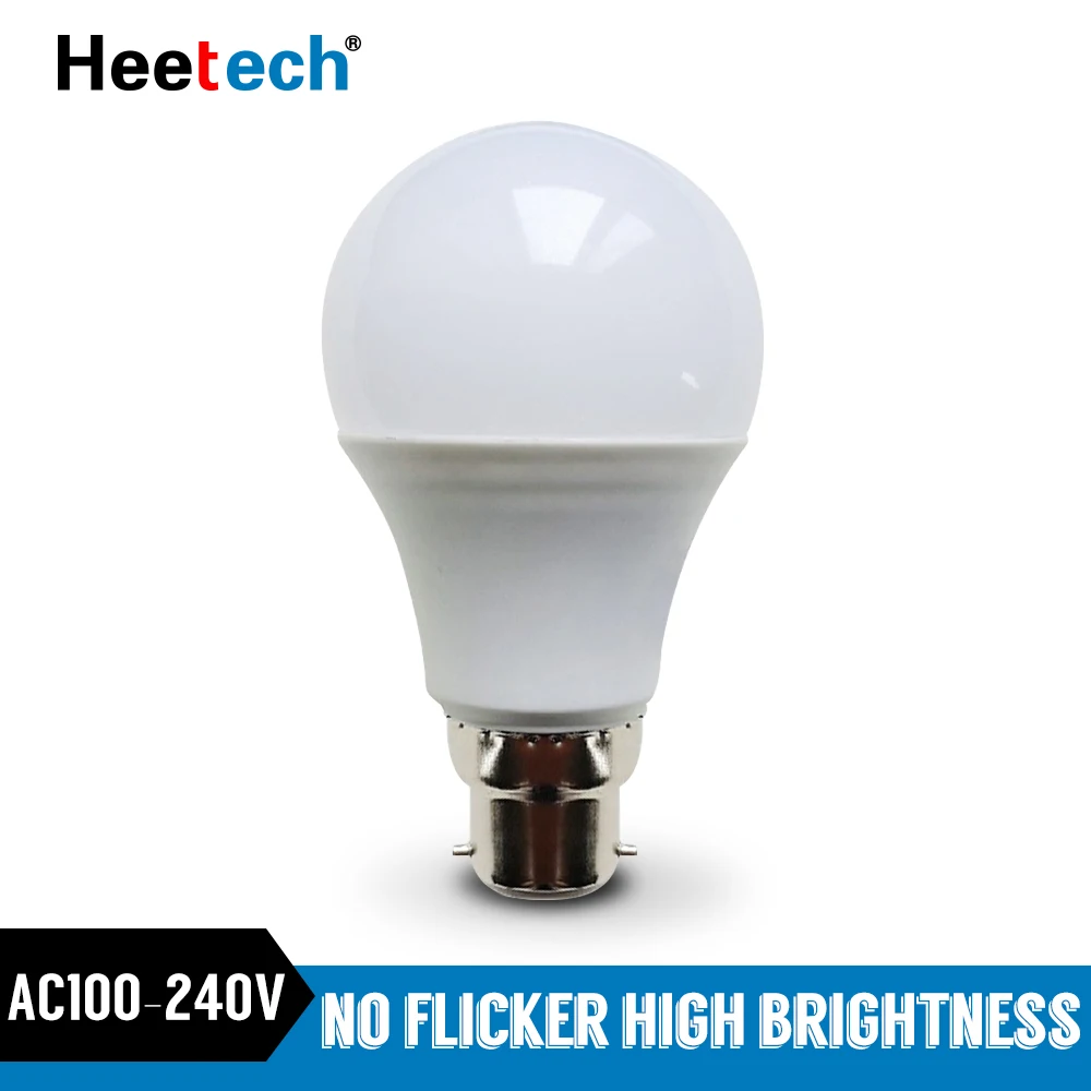 B22 LED Bulb Light Bayonet Lamp Lampada 3W 6W 9W 12W 15W 18W 21W Cold White Warm White Bombilla AC 110V 220V 230V Energy Saving