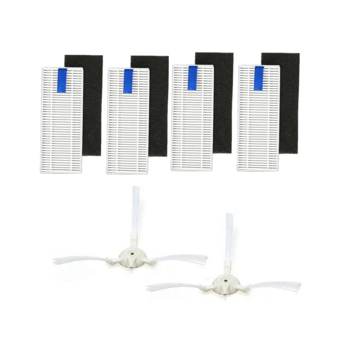 แปรงด้านข้างกรองสําหรับชิ้นส่วนเครื่องดูดฝุ่นหุ่นยนต์ 360 S6 ชิ้นส่วนเครื่องดูดฝุ่นเครื่องใช้ในครัวเรือนแปรงทําความสะอาด