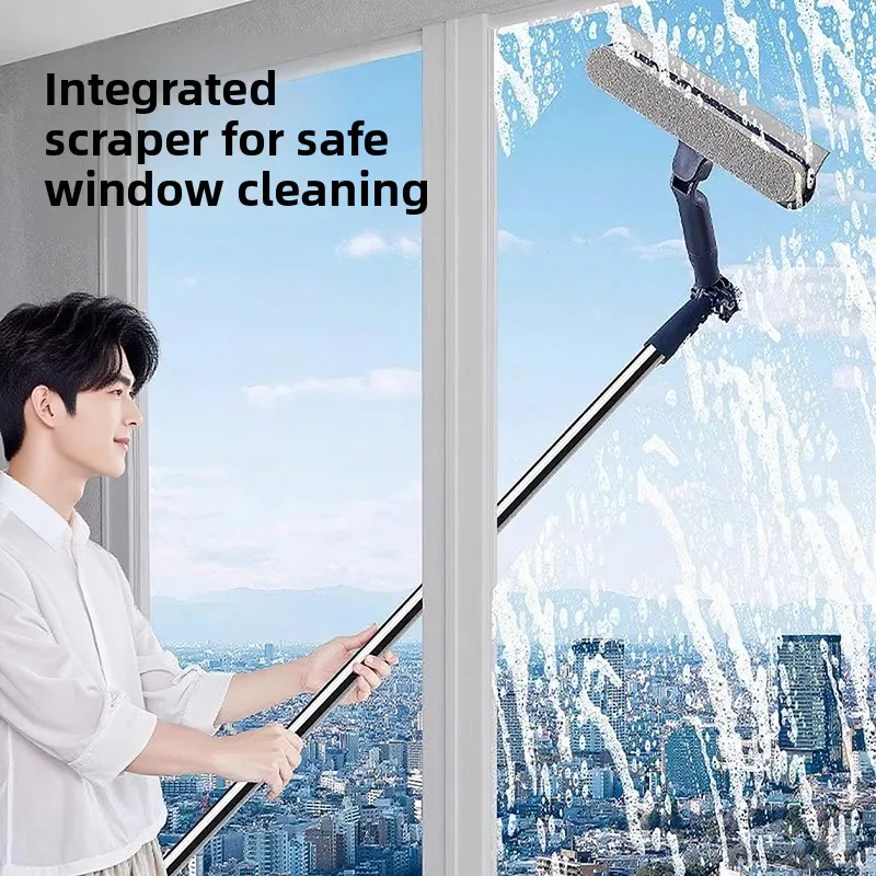 

Home Use High Rise Window Glass Cleaner Scrubber Water Drng Tool Profional Maintenance Cleaning Device New 2025 Model