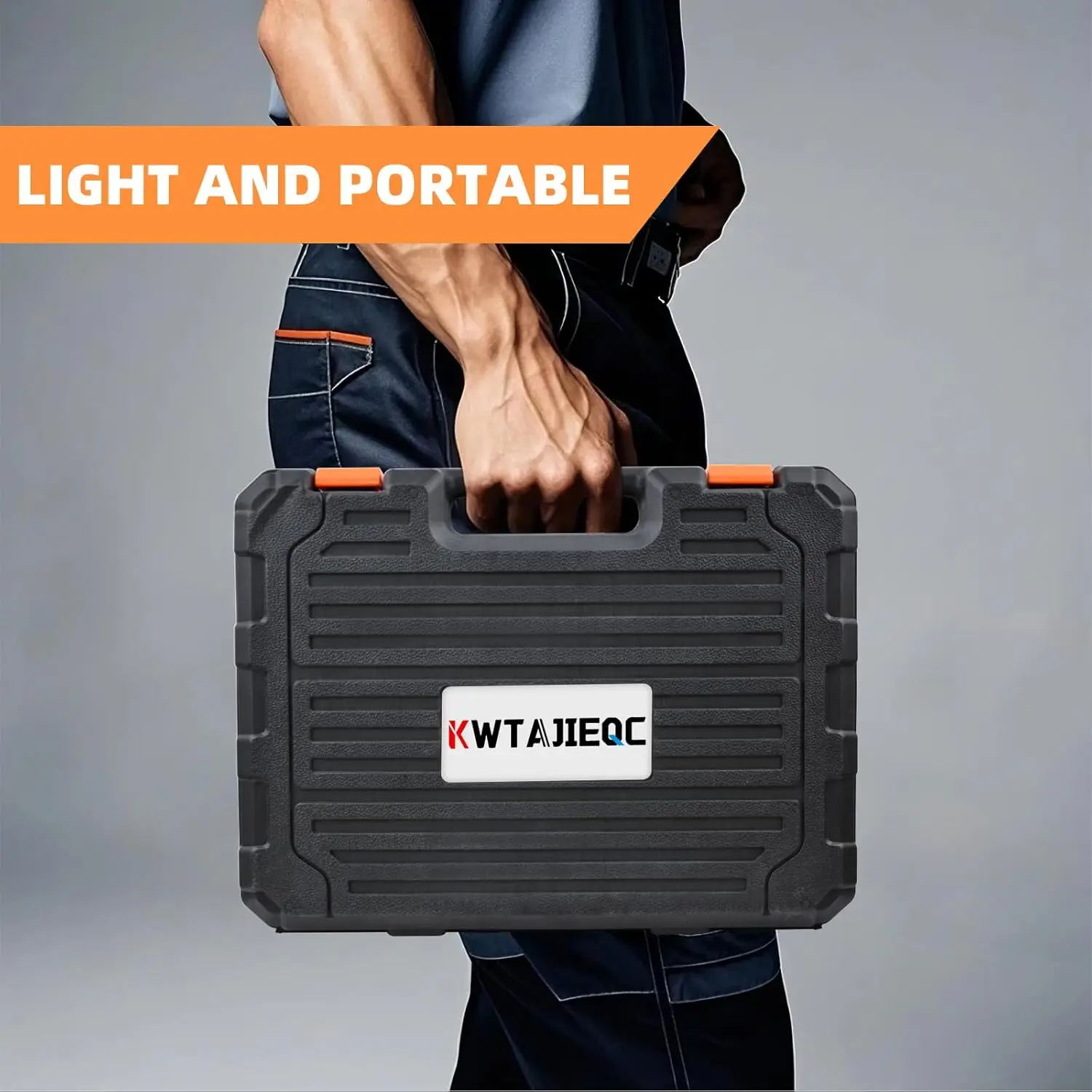 45-Piece Basic Tool Kit with Plastic Case, Ideal for Home Repair, Outdoor, Office & Dorm