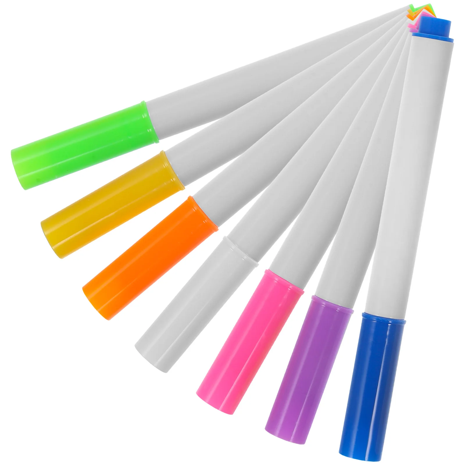 7 Pcs Highlighter Liquid Chalk Marker Pens Whiteboard Multicolor Child Magnetic