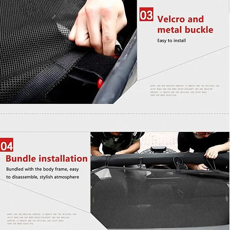 for Jeep Gladiator JT 2018 Car Roof Heat Insulation Mesh Top Sunshade Cover for Jeep Wrangler JL 2018+ Insulated Net Accessories