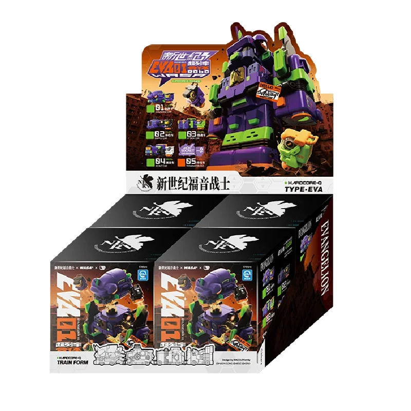 WASA Eva Evangelion 01 Blind Box Mecha Actionfiguren Mystery Box Niedliche Anime-Überraschungstasche Sammlung Modell Charakter Geschenke Spielzeug